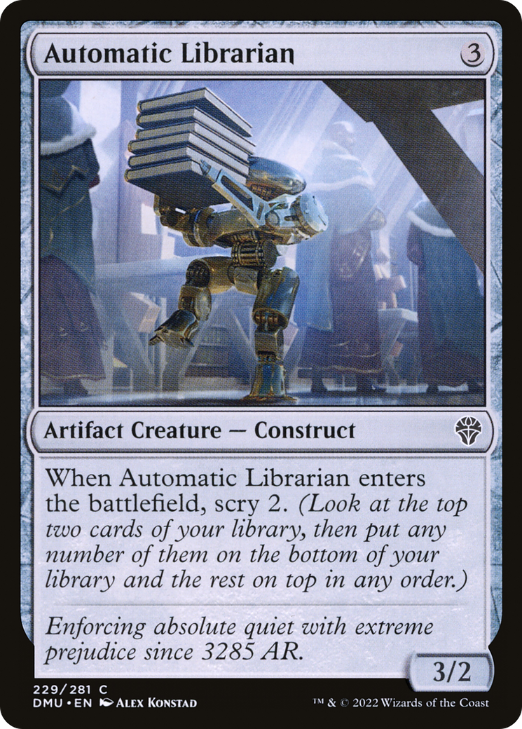 Automatic Librarian (DMU-229) [Dominaria United] Foil MTG Single Wizards of the Coast