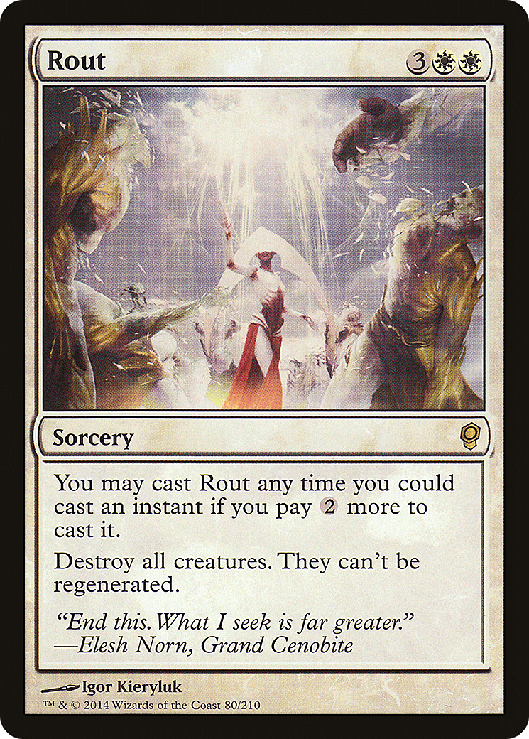 Rout (CNS-080) [Conspiracy] Foil MTG Single Wizards of the Coast