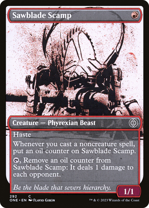 Sawblade Scamp (ONE-292) [Phyrexia: All Will Be One] (Showcase) Foil MTG Single Wizards of the Coast
