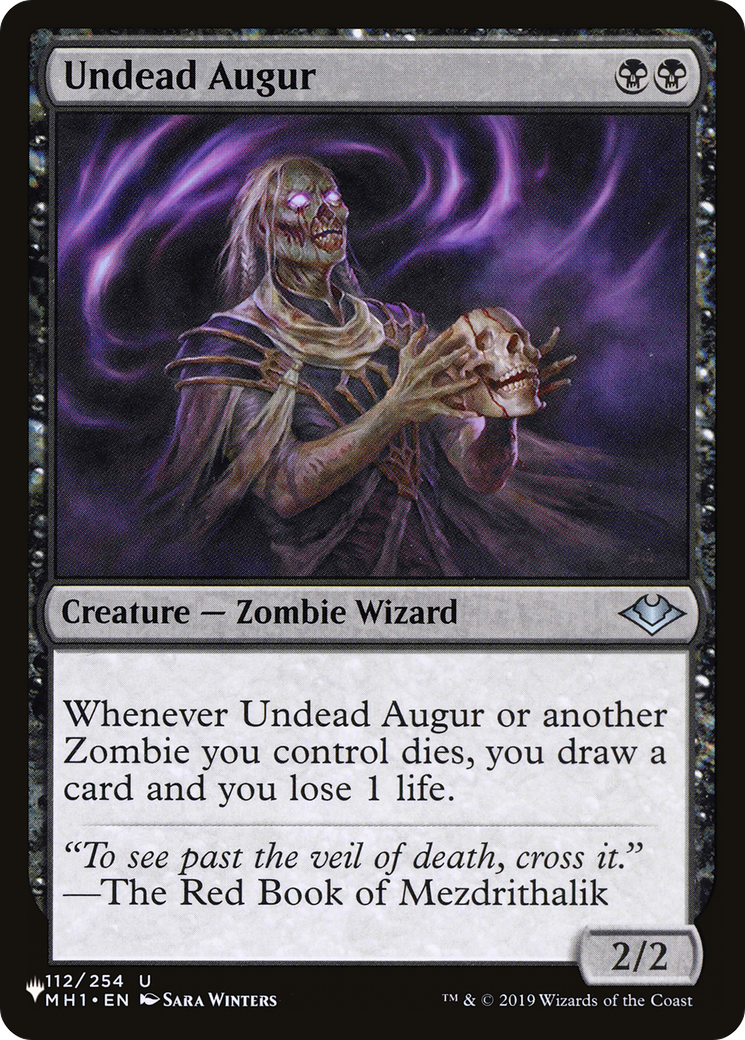 Undead Augur (LIST-112/254) [Mystery Booster] The List MTG Single Wizards of the Coast