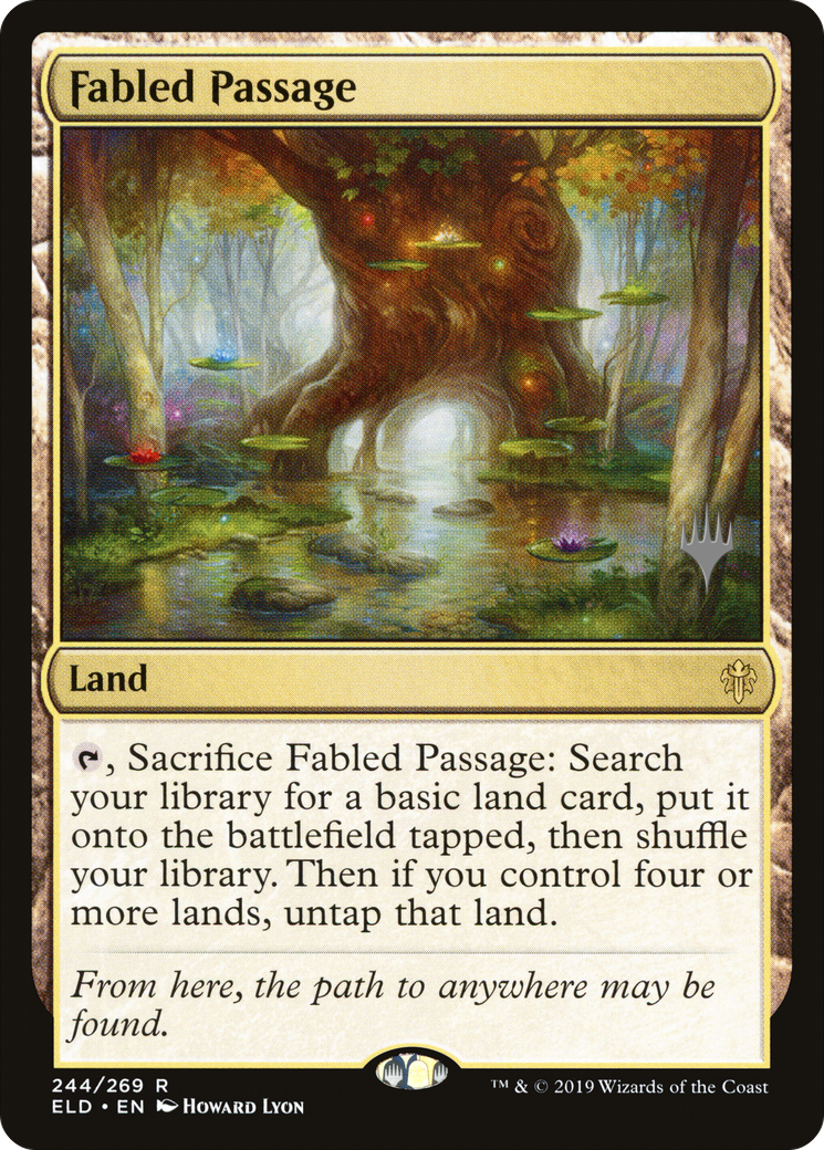Fabled Passage (PPELD-244) [Throne of Eldraine Promos] Foil MTG Single Wizards of the Coast
