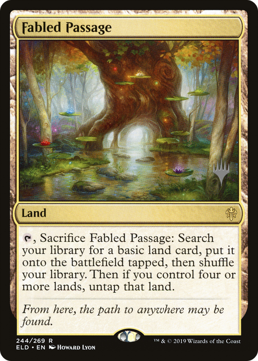 Fabled Passage (PPELD-244) [Throne of Eldraine Promos] Foil MTG Single Wizards of the Coast