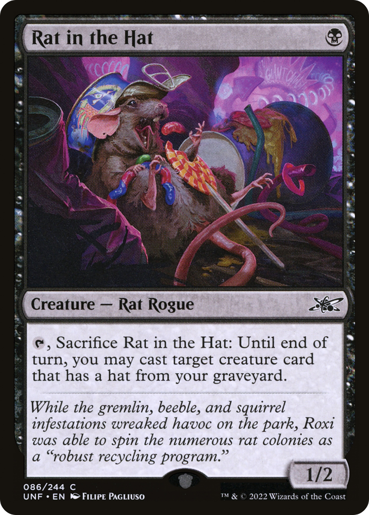 Rat in the Hat (UNF-086) [Unfinity] MTG Single Wizards of the Coast