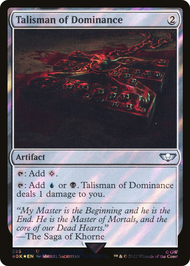Talisman of Dominance (40K-255★) [Warhammer 40,000 Commander] Foil MTG Single Wizards of the Coast