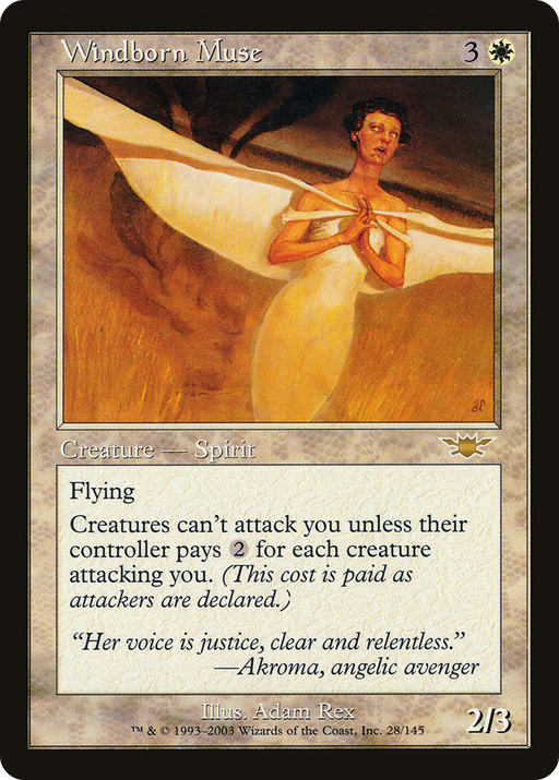 Windborn Muse (LGN-028) [Legions] Foil MTG Single Wizards of the Coast