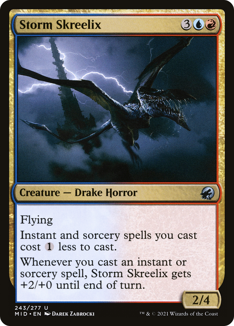 Storm Skreelix (MID-243) [Innistrad: Midnight Hunt] Foil MTG Single Wizards of the Coast