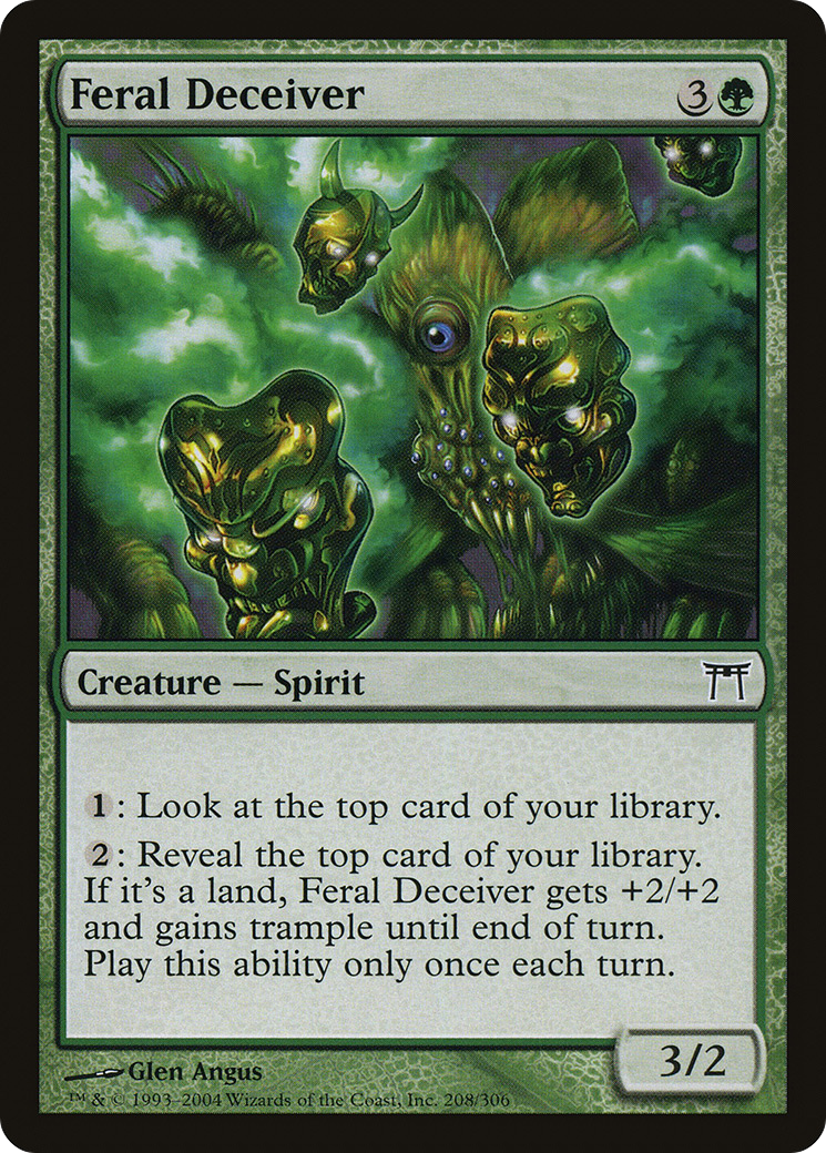 Feral Deceiver (CHK-208) [Champions of Kamigawa] Foil MTG Single Wizards of the Coast