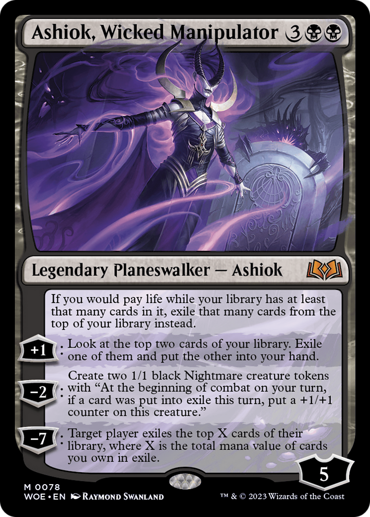 Ashiok, Wicked Manipulator (WOE-078) [Wilds of Eldraine] Foil MTG Single Wizards of the Coast