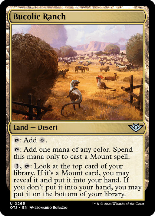 Bucolic Ranch (OTJ-265) [Outlaws of Thunder Junction] Foil MTG Single Wizards of the Coast