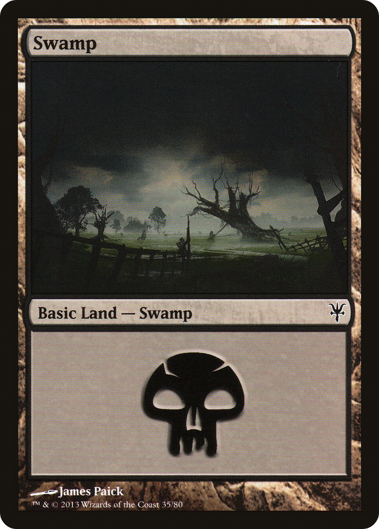 Swamp (35) (DDK-035) [Misc] Duel Decks: Sorin vs. Tibalt MTG Single Wizards of the Coast