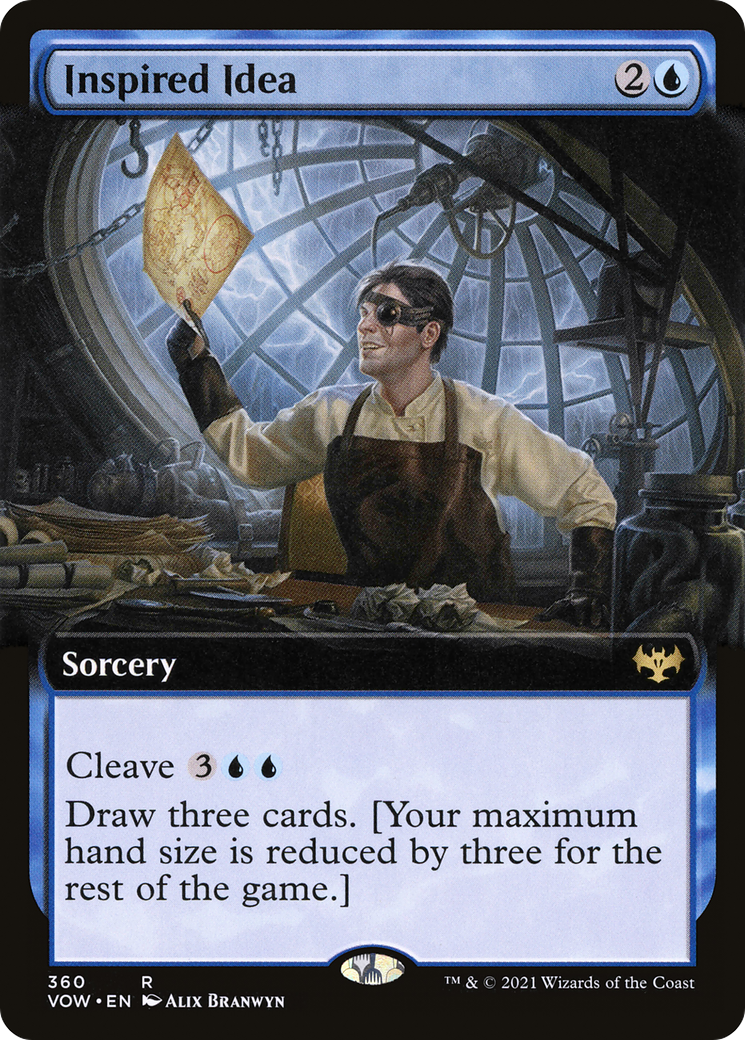 Inspired Idea (VOW-360) [Innistrad: Crimson Vow] (Extended Art) MTG Single Wizards of the Coast