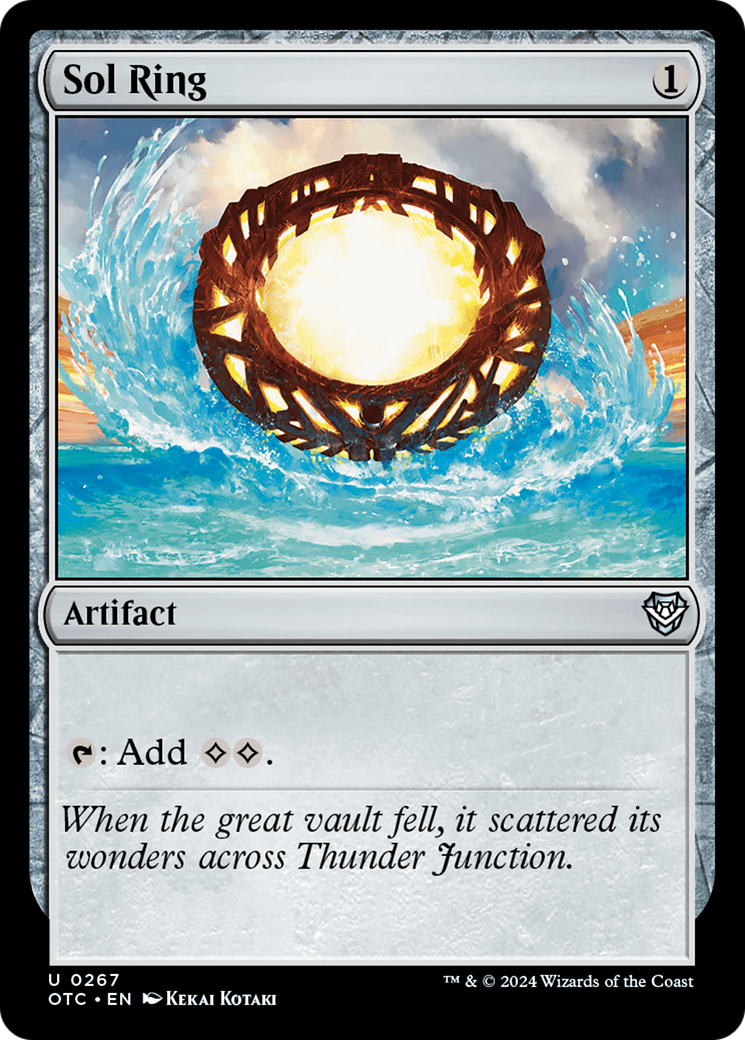 Sol Ring (OTC-267) [Outlaws of Thunder Junction Commander] MTG Single Wizards of the Coast