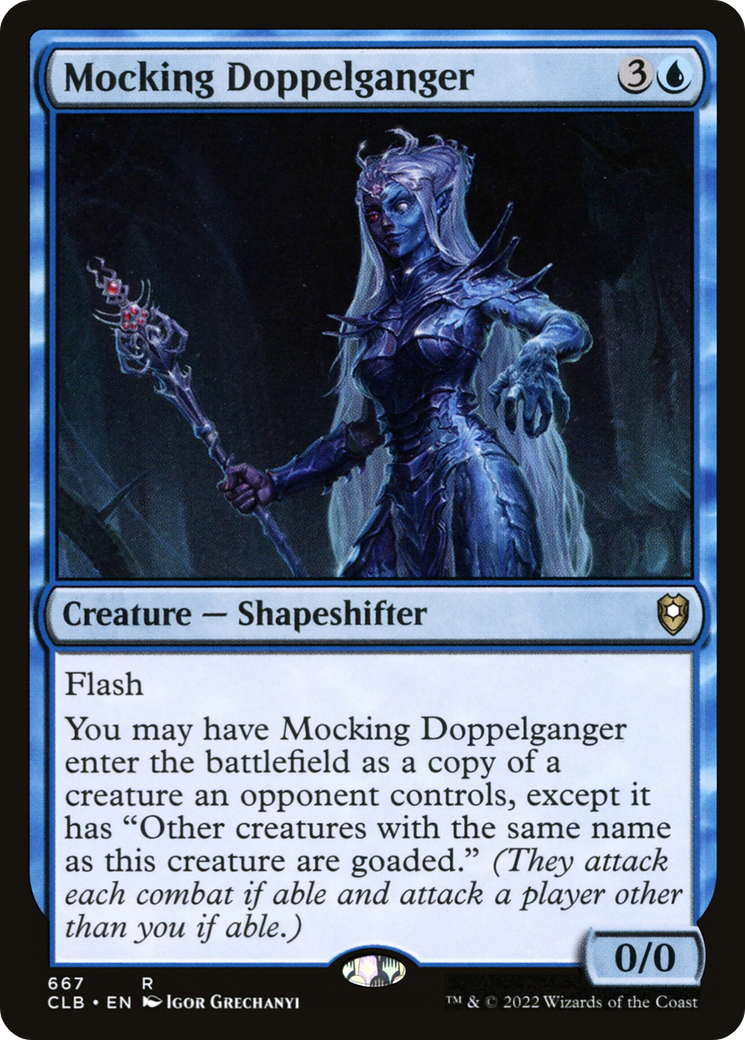Mocking Doppelganger (CLB-667) [Commander Legends: Battle for Baldur's Gate] MTG Single Wizards of the Coast