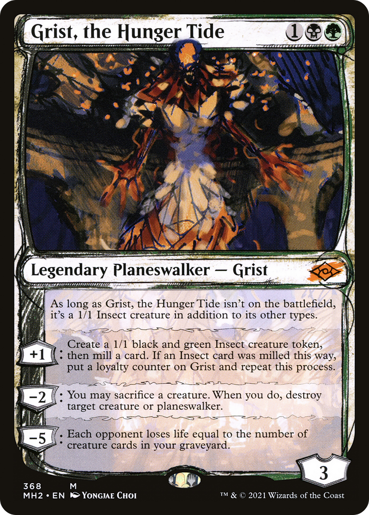 Grist, the Hunger Tide (MH2-368) [Modern Horizons 2] (Showcase) MTG Single Modern Horizons 2