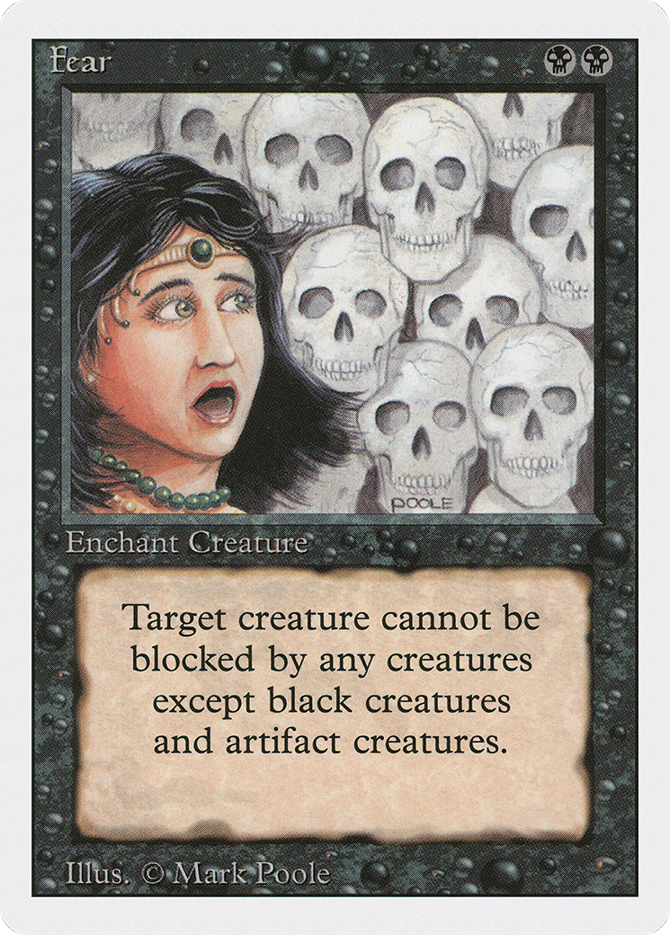 Fear (3ED-111) [Revised Edition] MTG Single Wizards of the Coast