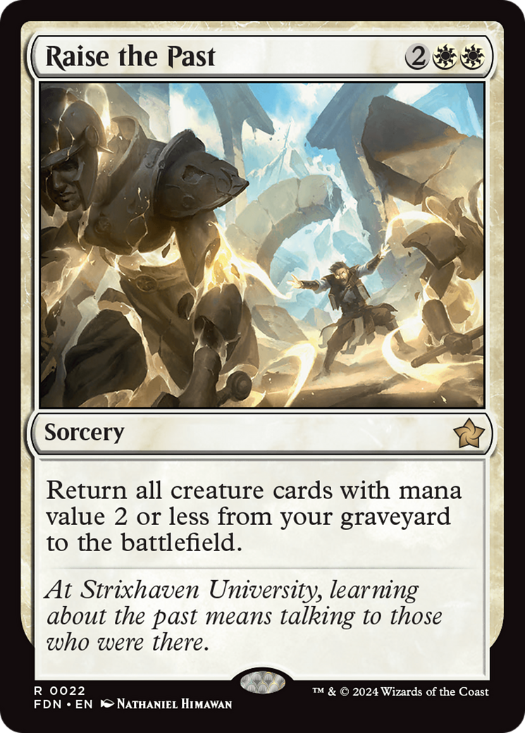 Raise the Past (FDN-022) [Foundations] Foil MTG Single Wizards of the Coast
