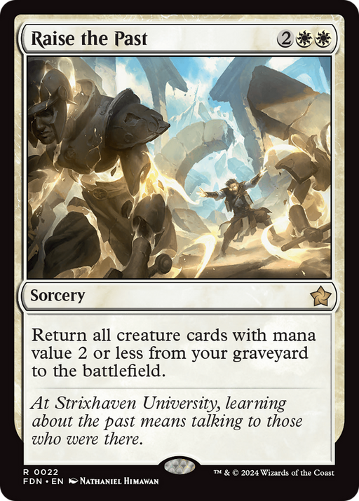 Raise the Past (FDN-022) [Foundations] Foil MTG Single Wizards of the Coast