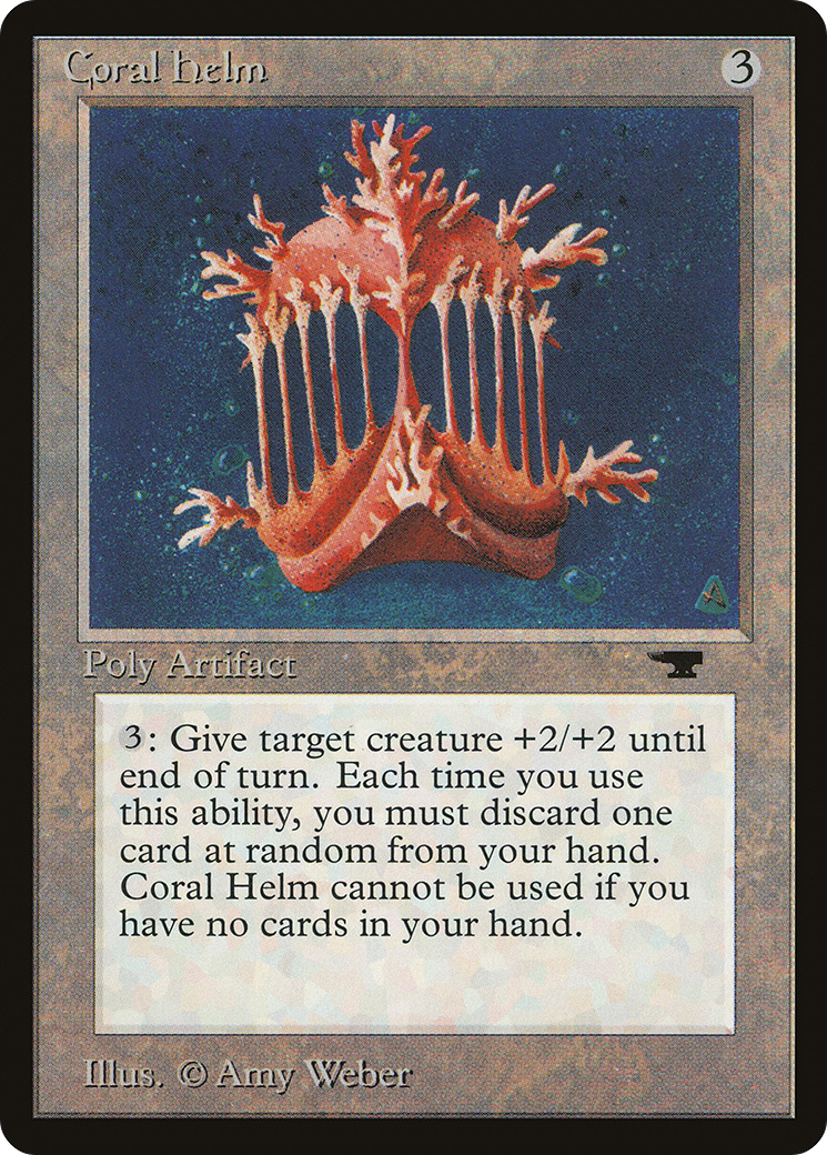 Coral Helm (ATQ-) [Oldschool] Antiquities MTG Single Wizards of the Coast