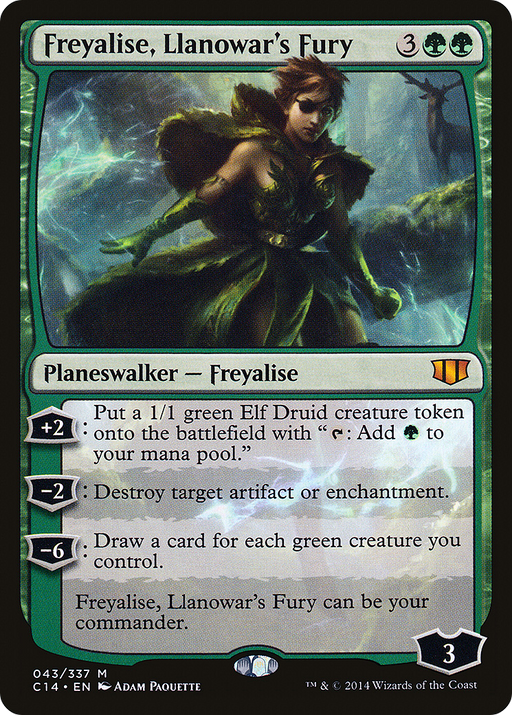 Freyalise, Llanowar's Fury (C14-043) [Commander 2014] MTG Single Wizards of the Coast