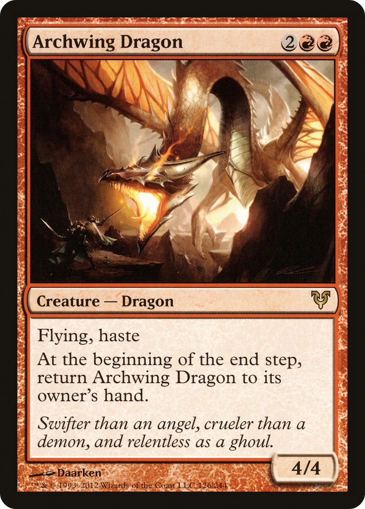 Archwing Dragon (AVR-126) [Avacyn Restored] MTG Single Wizards of the Coast