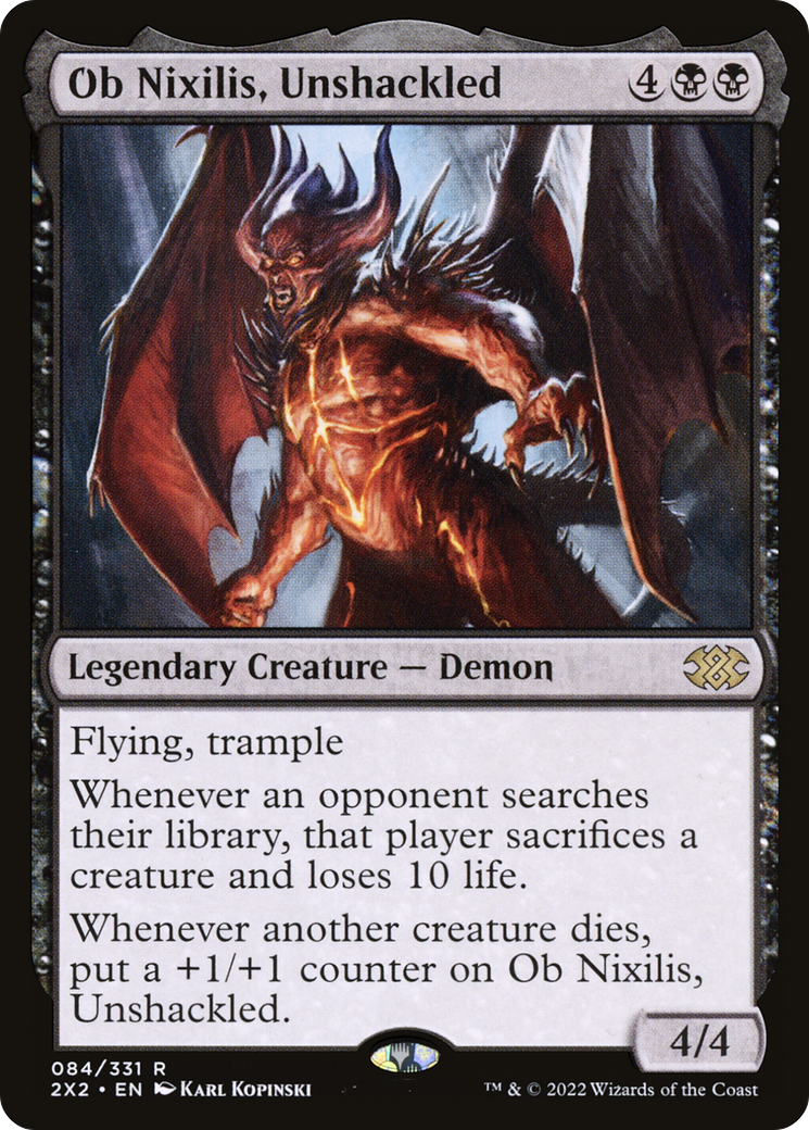 Ob Nixilis, Unshackled (2X2-084) [Double Masters 2022] MTG Single Wizards of the Coast