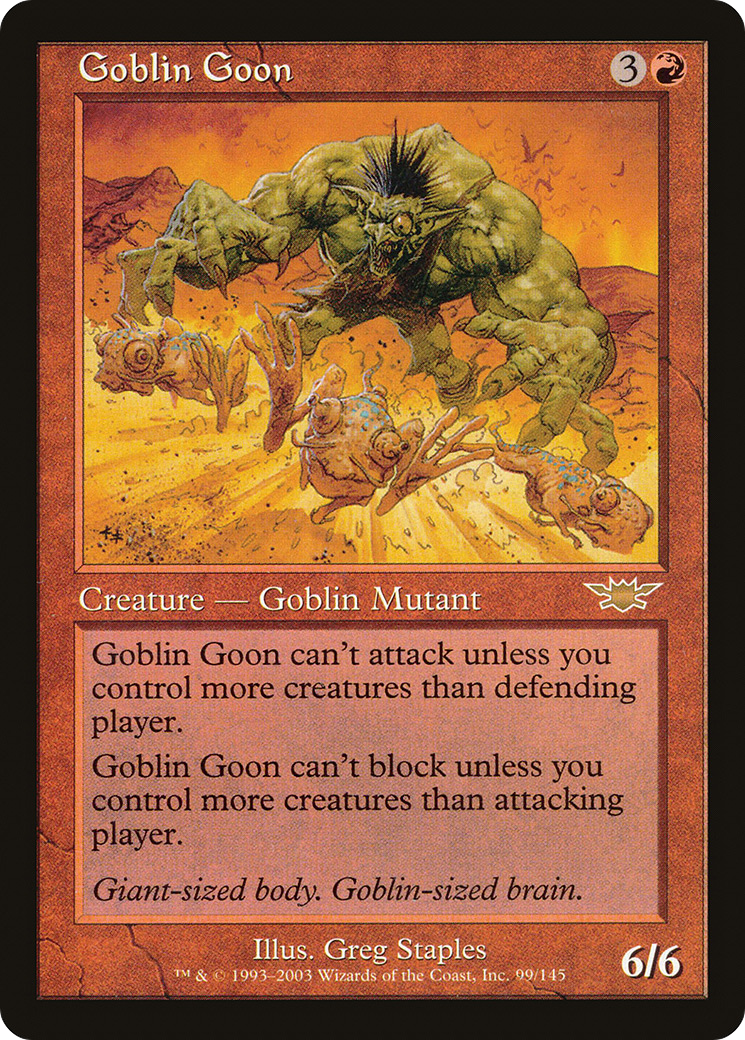 Goblin Goon (LGN-099) [Legions] Foil MTG Single Wizards of the Coast