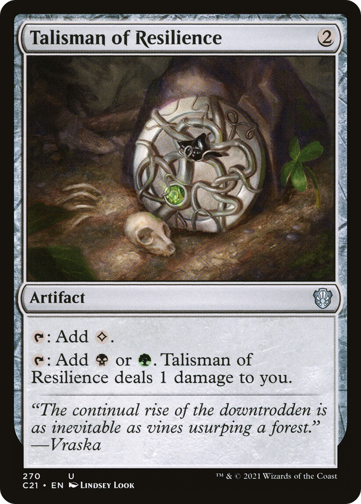 Talisman of Resilience (C21-270) [Commander 2021] MTG Single Wizards of the Coast