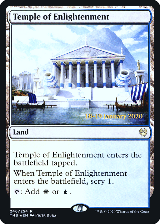 Temple of Enlightenment (PRE-246) [Theros Beyond Death Promos] Foil MTG Single Wizards of the Coast