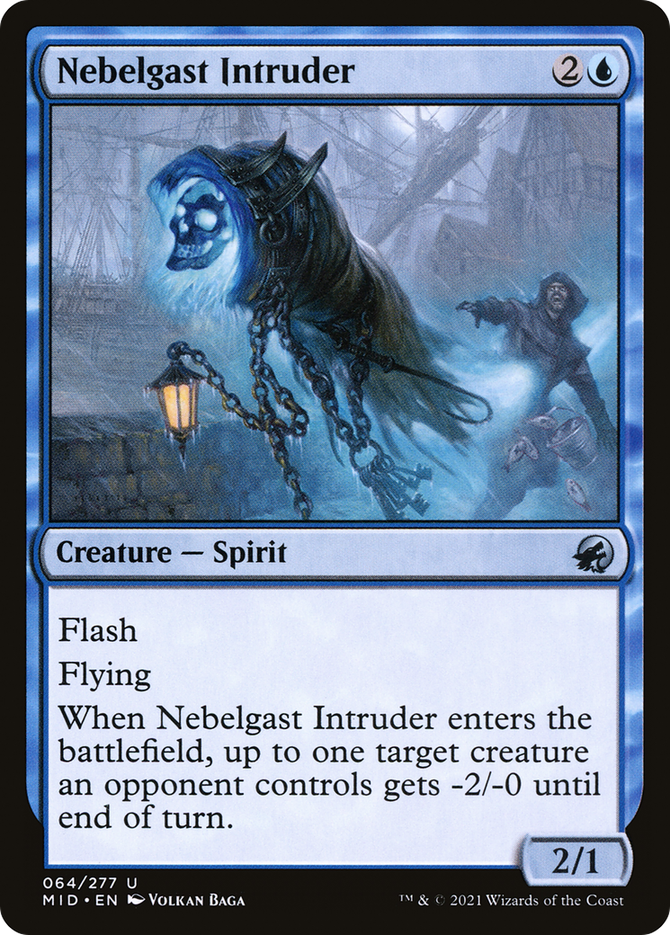 Nebelgast Intruder (MID-064) [Innistrad: Midnight Hunt] Foil MTG Single Wizards of the Coast