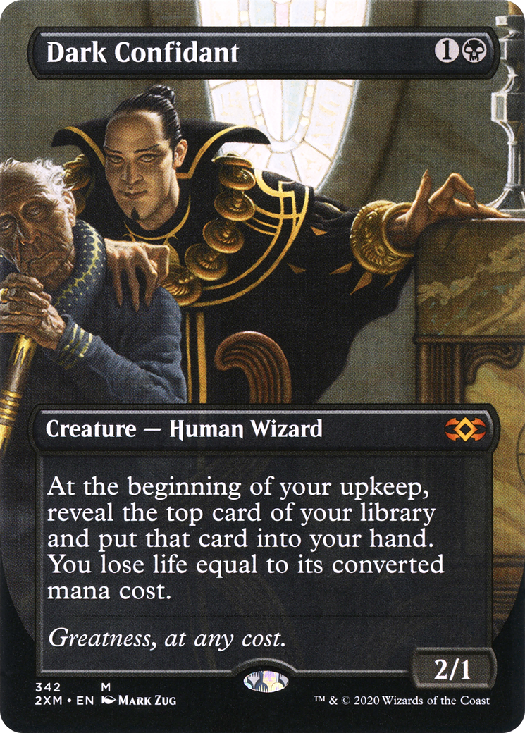 Dark Confidant (2XM-342) [Double Masters] (Borderless) MTG Single Wizards of the Coast