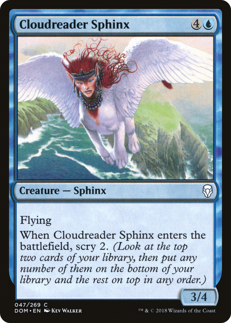 Cloudreader Sphinx (DOM-047) [Dominaria] MTG Single Wizards of the Coast