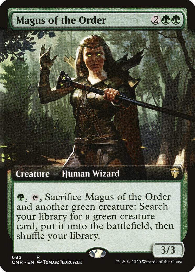 Magus of the Order (CMR-682) [Commander Legends] (Extended Art) MTG Single Wizards of the Coast