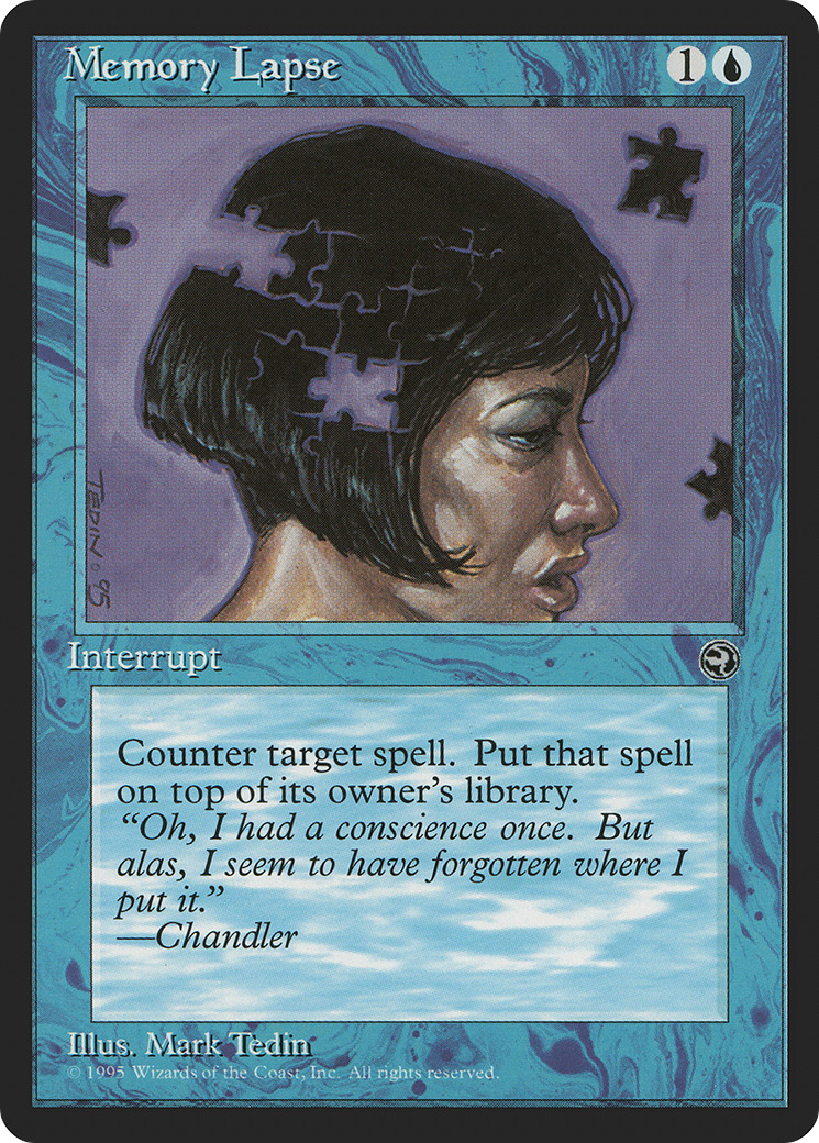 Memory Lapse (HML-32B) [Homelands] MTG Single Wizards of the Coast