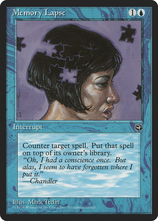 Memory Lapse (HML-32B) [Homelands] MTG Single Wizards of the Coast