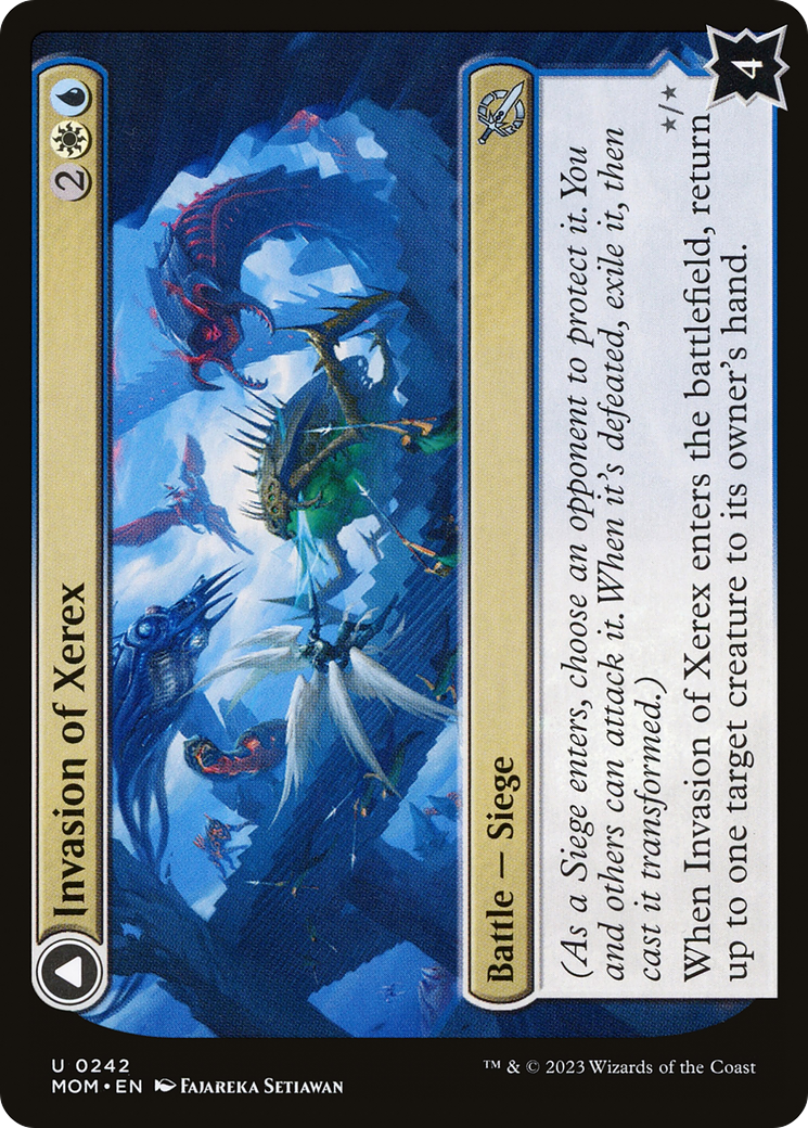 Invasion of Xerex // Vertex Paladin (MOM-242) [March of the Machine] MTG Single Wizards of the Coast