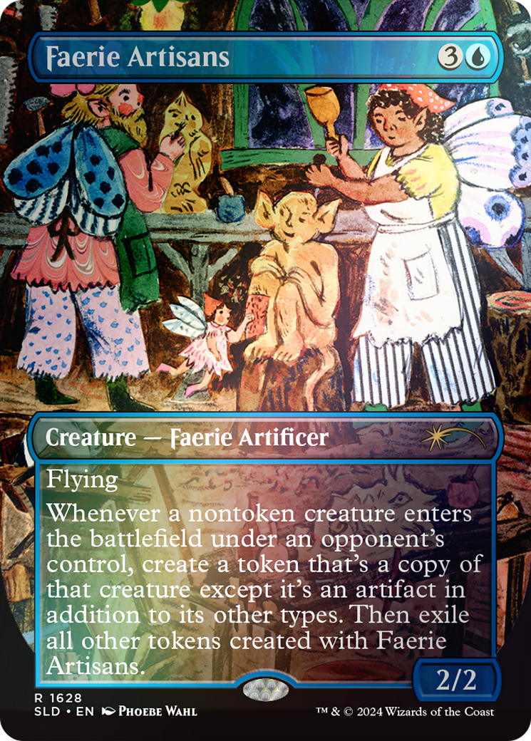 Faerie Artisans (Rainbow Foil) (SLD-1628) [Secret Lair] Drop (Borderless) Foil MTG Single Wizards of the Coast