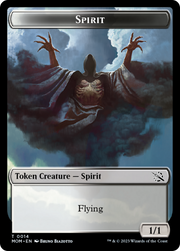 Elemental (9) // Spirit (14) Double-Sided Token [Tokens] March of the Machine Tokens MTG Single Magic: The Gathering