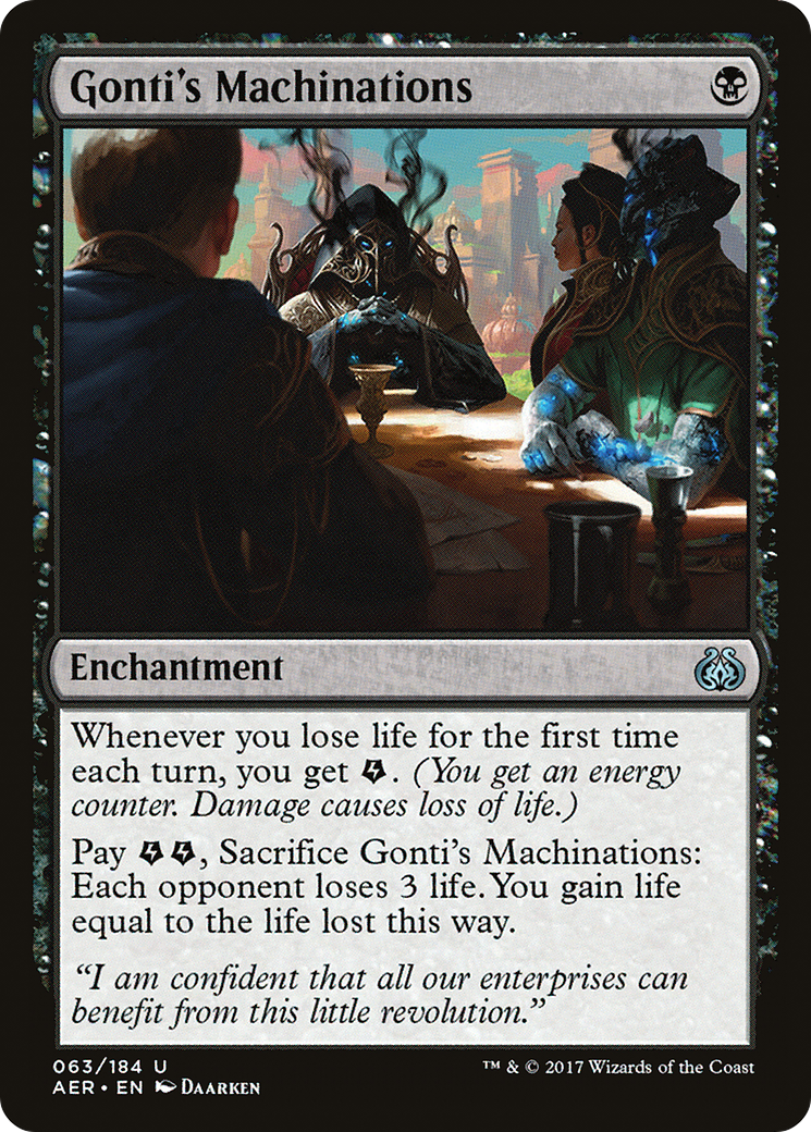Gonti's Machinations (AER-063) [Aether Revolt] Foil MTG Single Wizards of the Coast