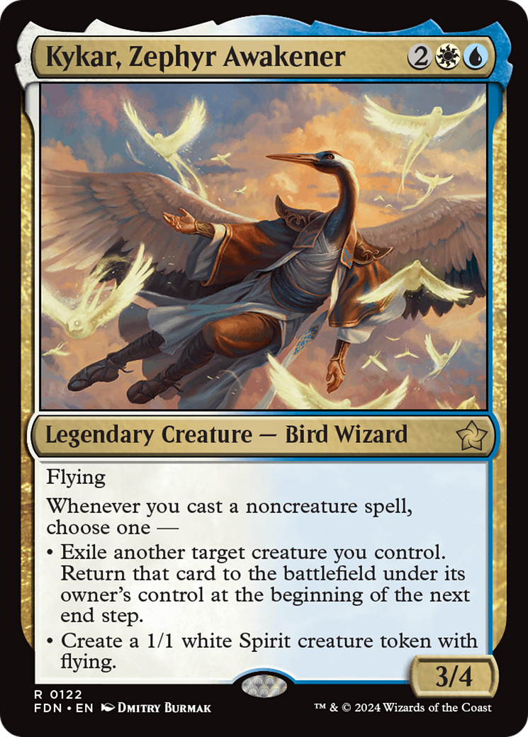 Kykar, Zephyr Awakener (FDN-122) [Foundations] Foil MTG Single Wizards of the Coast