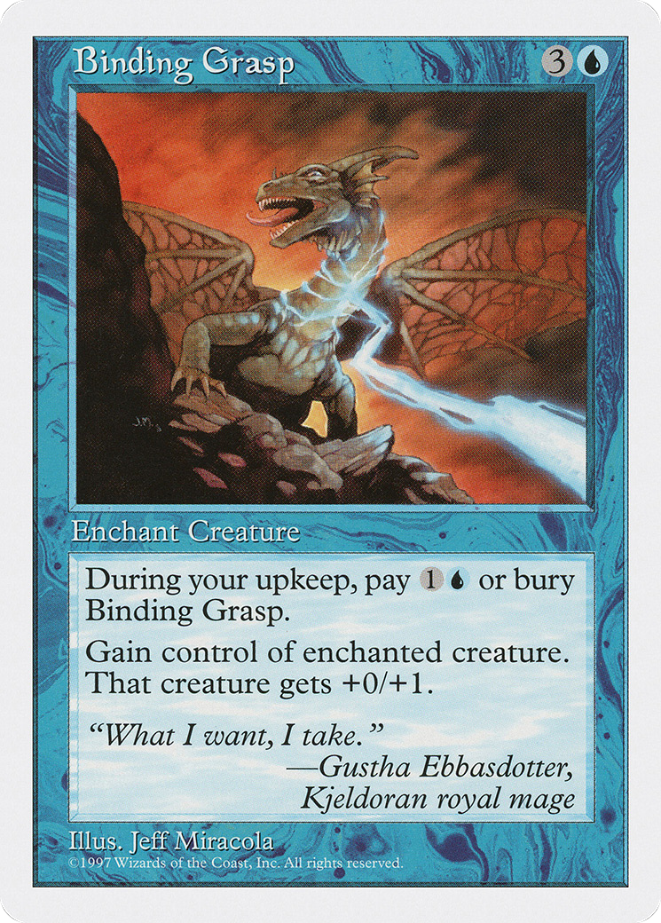 Binding Grasp (5ED-) [Fifth Edition] MTG Single Wizards of the Coast