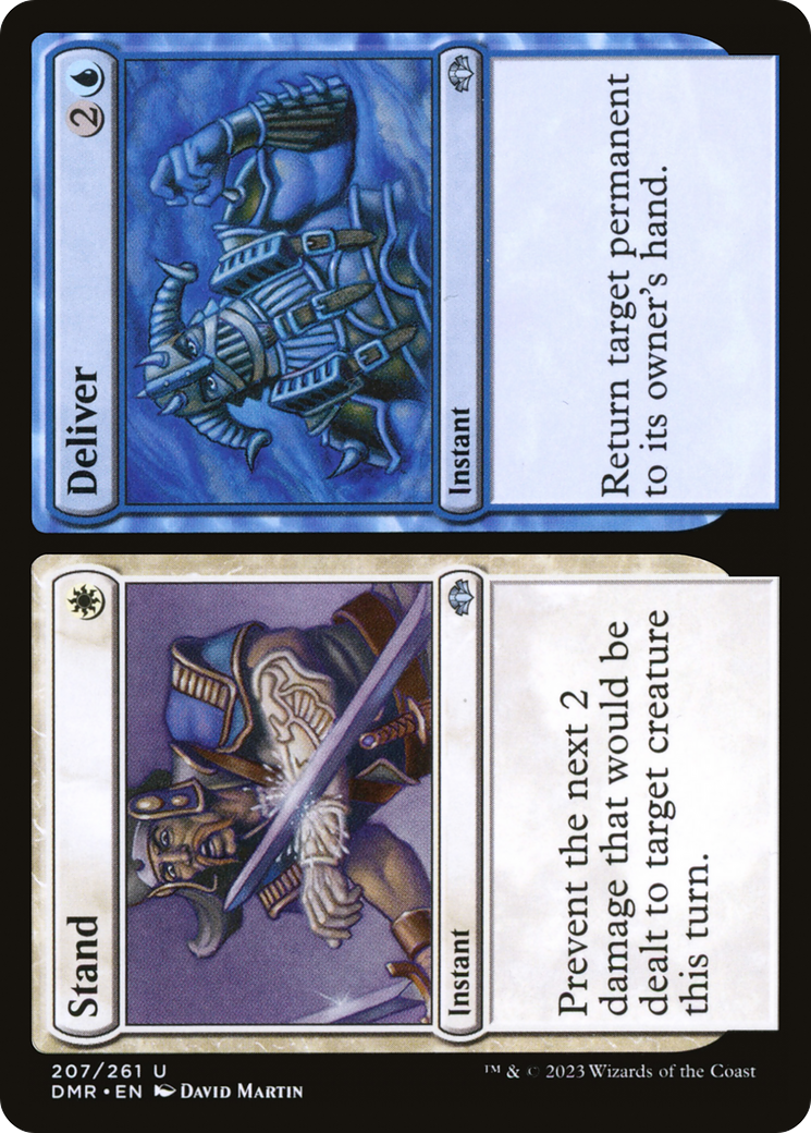 Stand // Deliver (DMR-207) [Dominaria Remastered] Foil MTG Single Wizards of the Coast