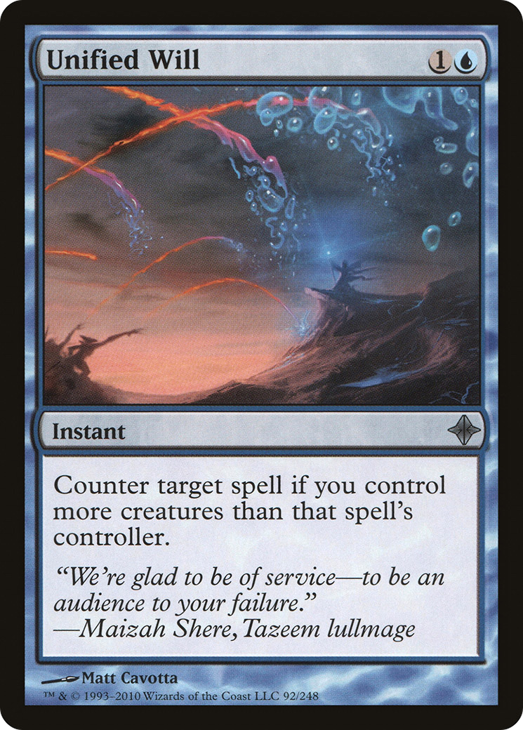 Unified Will (ROE-092) [Rise of the Eldrazi] Foil MTG Single Wizards of the Coast