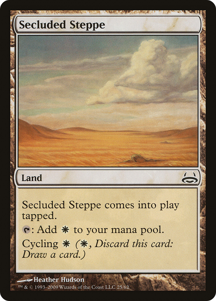 Secluded Steppe (DDC-025) [Misc] Duel Decks: Divine vs. Demonic MTG Single Wizards of the Coast