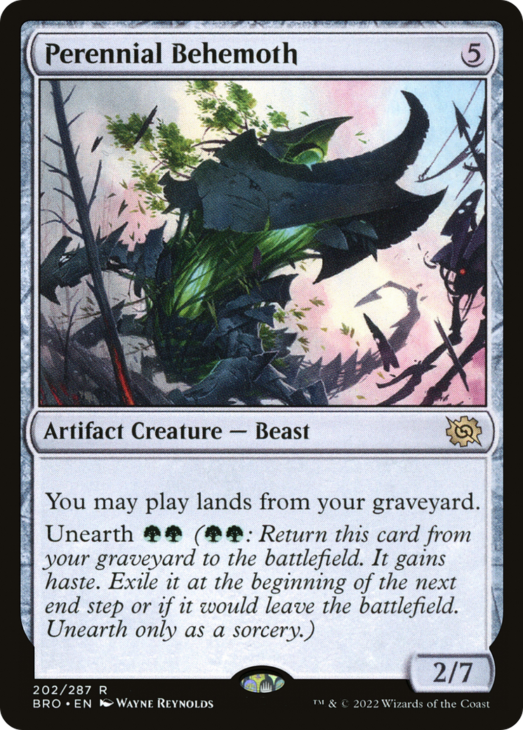 Perennial Behemoth (BRO-202) [The Brothers' War] MTG Single Wizards of the Coast