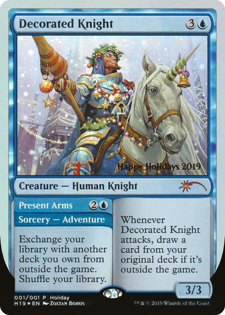 Decorated Knight (SPECIAL-001) [Misc] Happy Holidays Foil MTG Single Wizards of the Coast