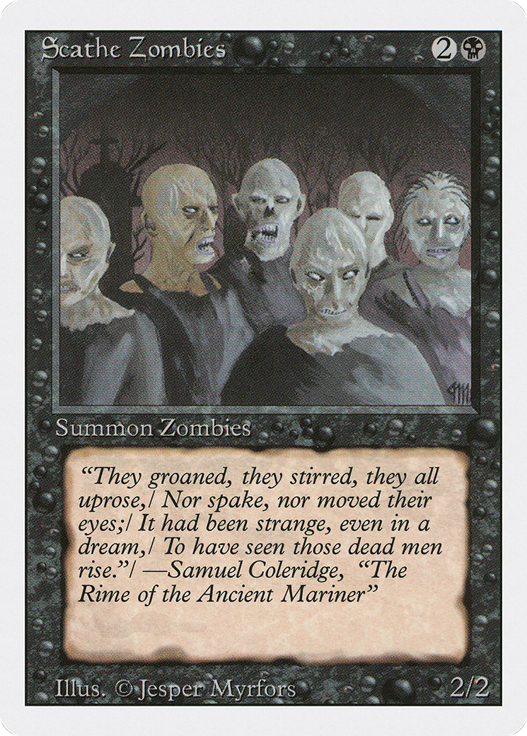 Scathe Zombies (3ED-127) [Revised Edition] MTG Single Wizards of the Coast