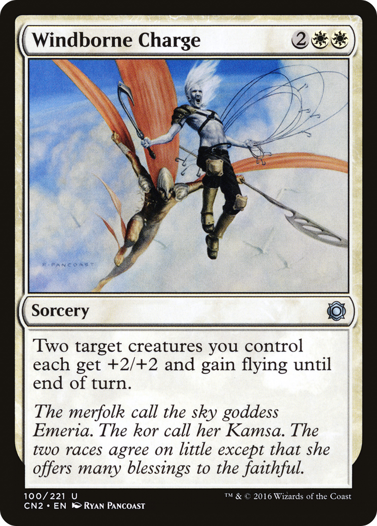 Windborne Charge (CN2-100) [Conspiracy: Take the Crown] MTG Single Wizards of the Coast