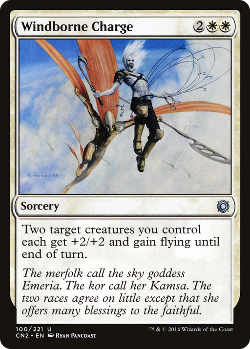 Windborne Charge (CN2-100) [Conspiracy: Take the Crown] MTG Single Wizards of the Coast