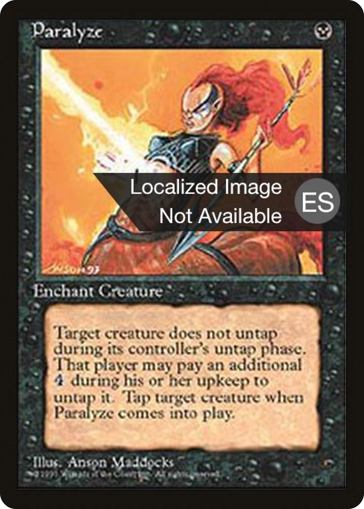 Paralyze (4BB-151) [Fourth Edition Foreign Black Border] MTG Single Wizards of the Coast