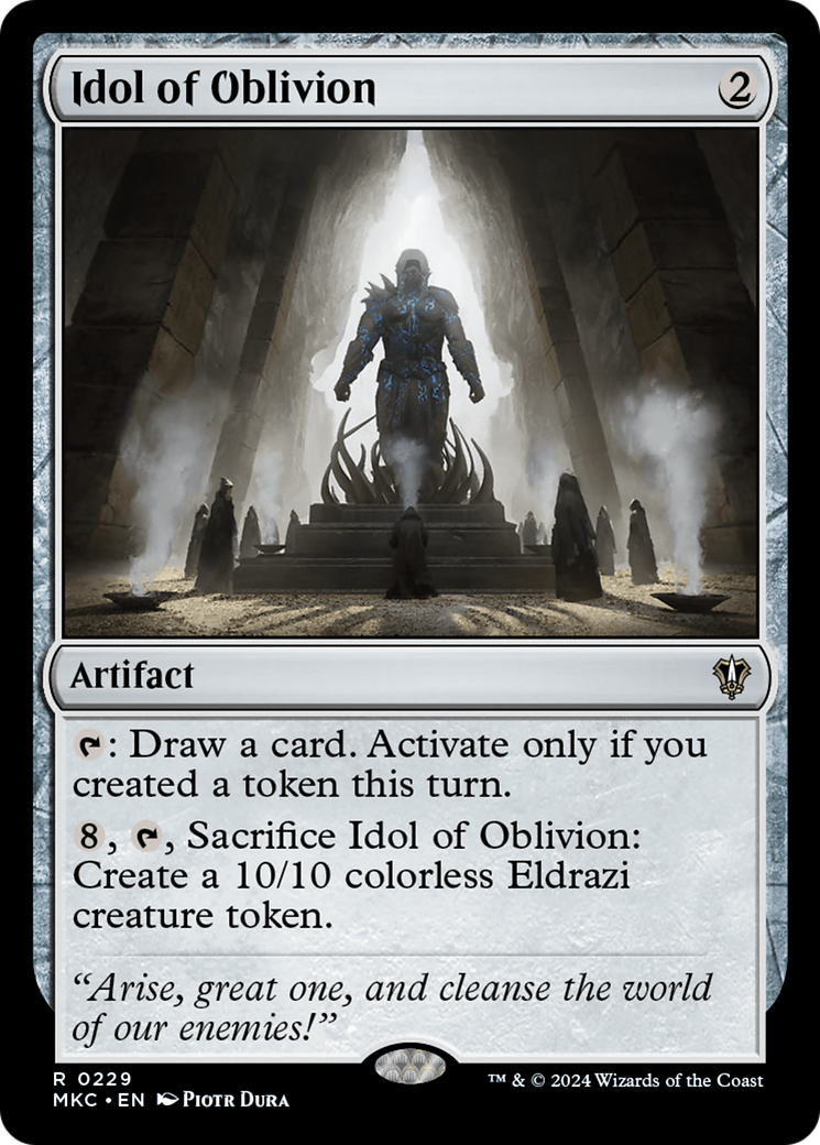 Idol of Oblivion (MKC-229) [Murders at Karlov Manor Commander] MTG Single Wizards of the Coast